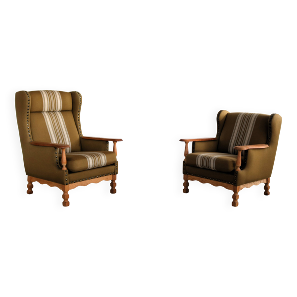 Fauteuils brutalistes Fauteuils Années 1960 Danois