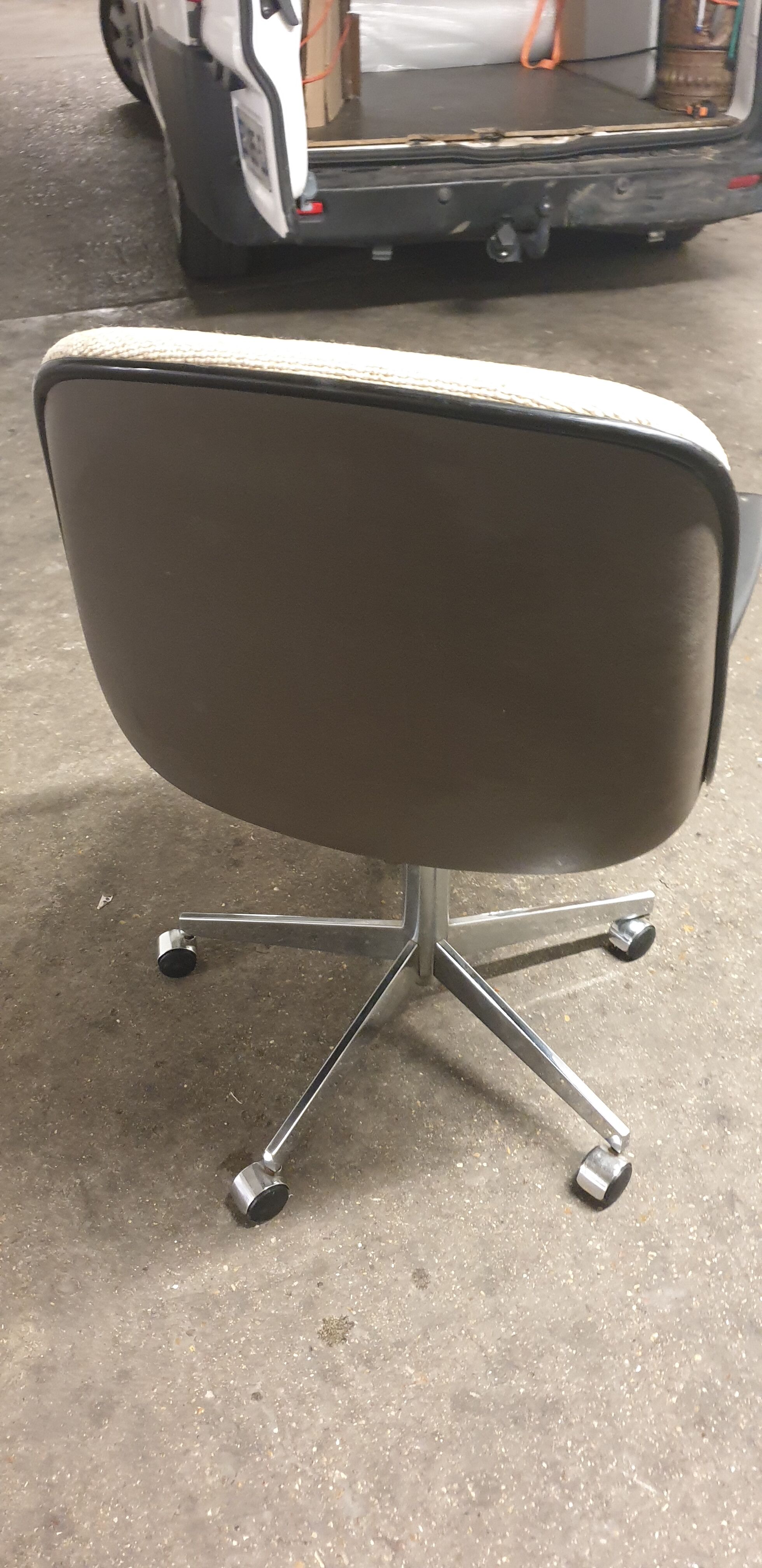 Strafor shell armchair by Randall Buck