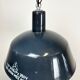 Industrial dark blue enamel pendant lamp from emax, 1960s