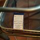 Golden metal serving trolley