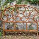 Vintage 1970s bamboo rattan headboard L166