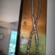 Brutalist brass mirror by Jean Goardere, France, 1970s
