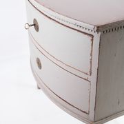 Gustavian chest of drawers with two drawers in gray painted from the year 1890s