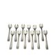 12 silver-plated oyster forks model Filet / Contours