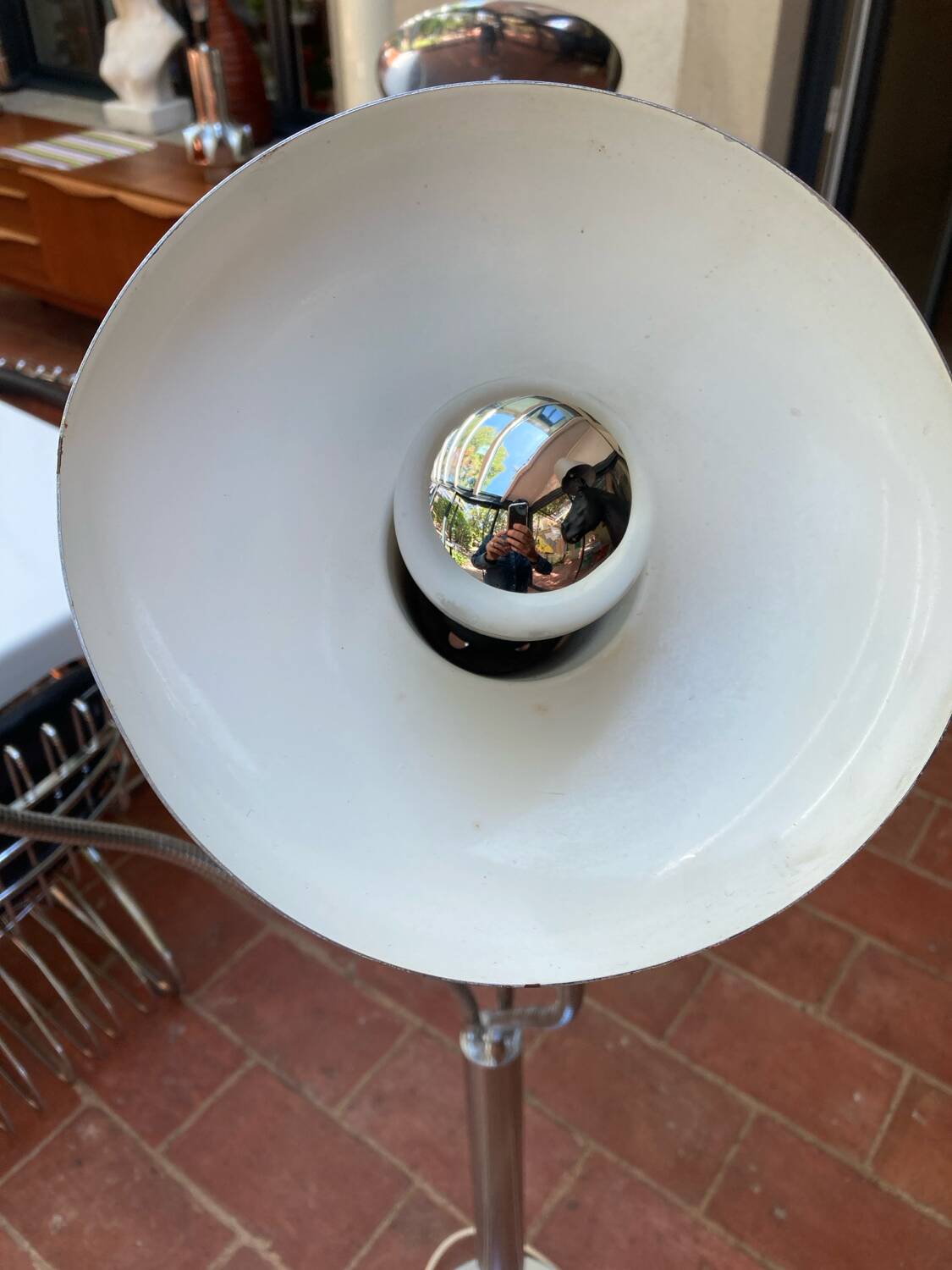 Vintage 70s lamp in the Pierre Folie style