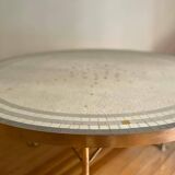 Berthold Müller Mosaic and Brass Table