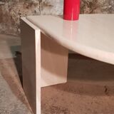 Travertine coffee table