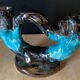 Vallauris ceramic candle holder