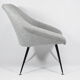Fauteuil Eva, restauré, années 1960, gris