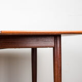 Expandable square teak dining table by Henry Walter Klein 1960