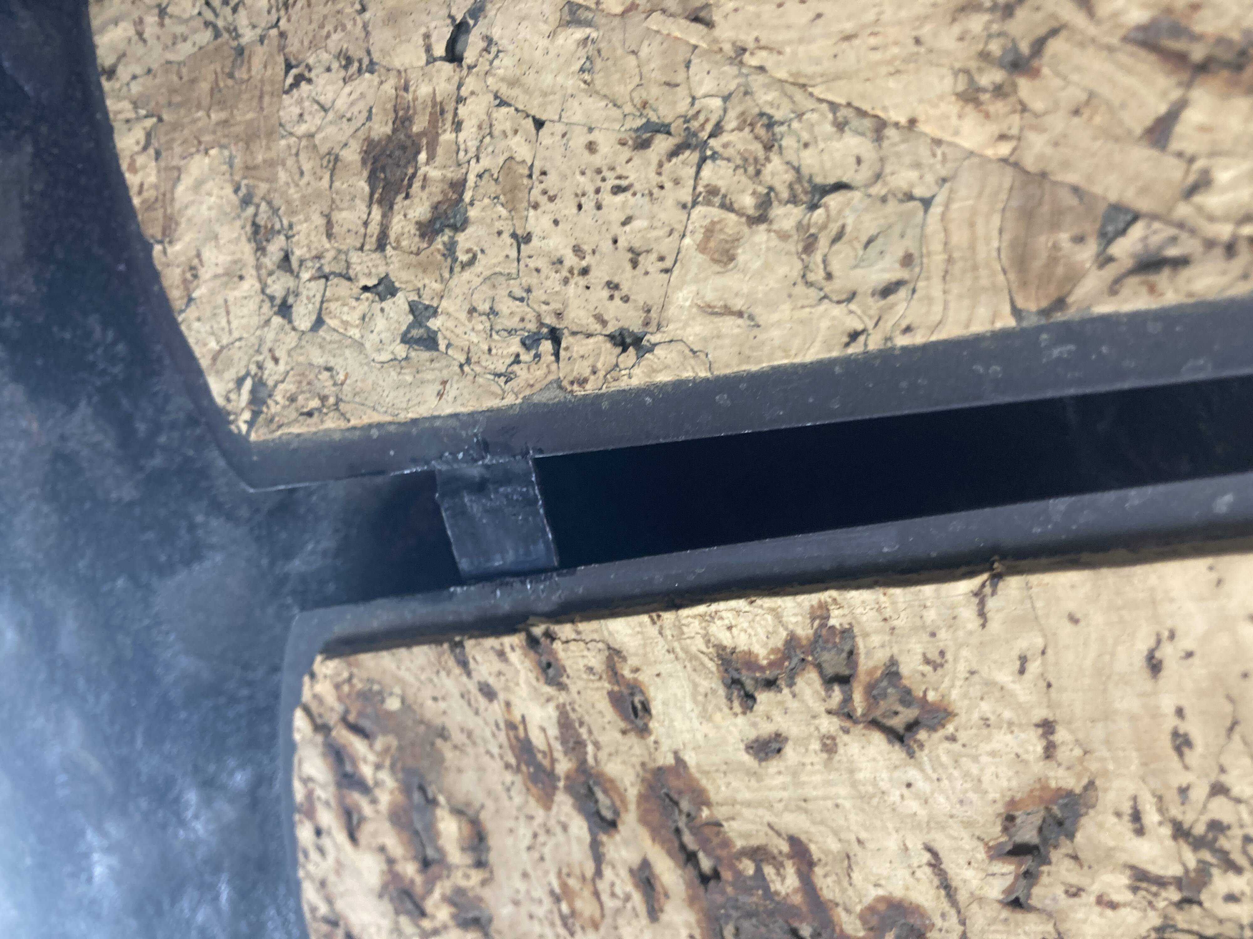 XL clover cork hanging pendant lamp, Germany 1970s