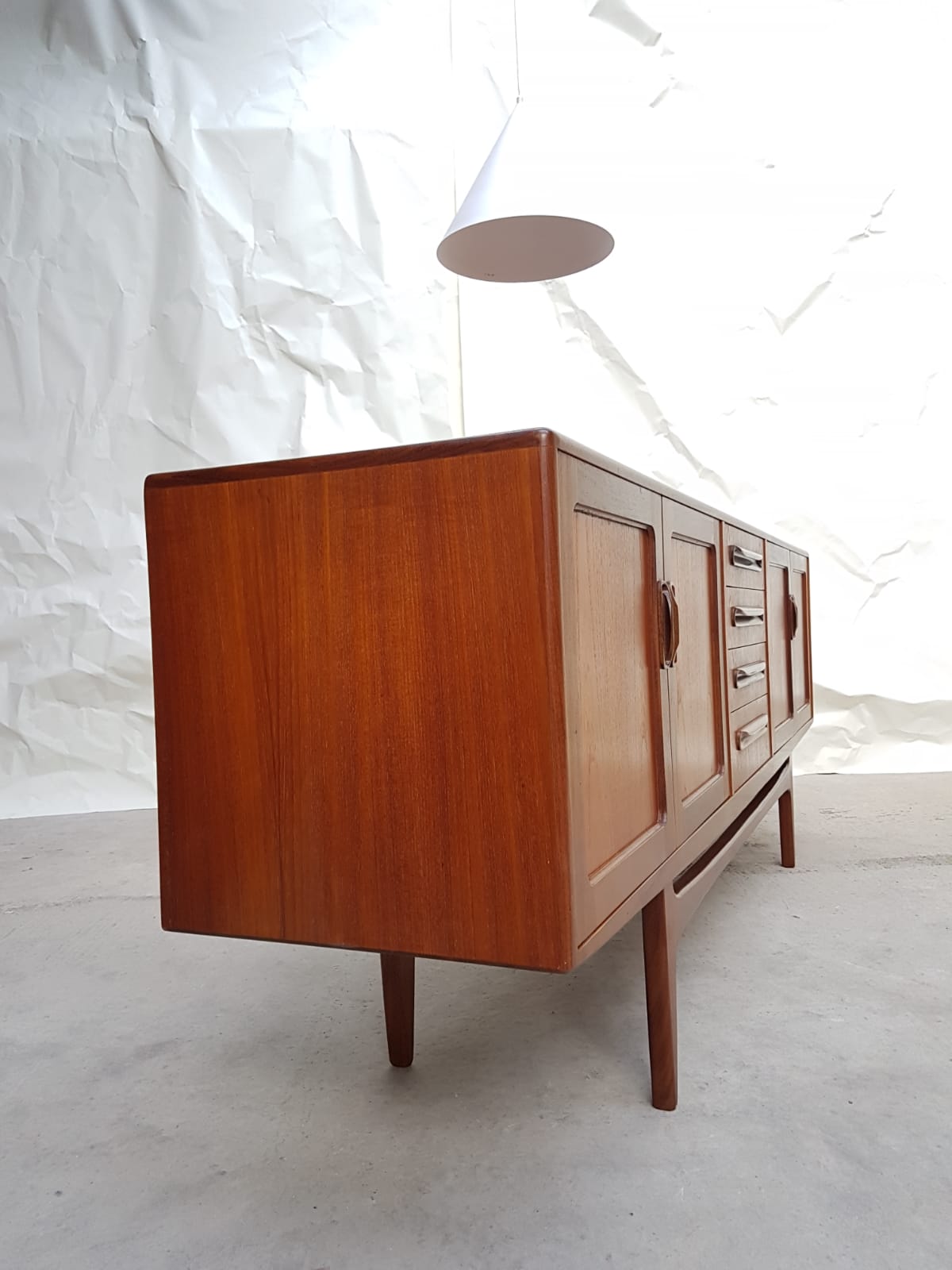 Vtg Mid Century G Plan Fresco Teak 7ft Sideboard Danish Design 60s 70s Retro