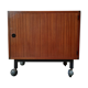 Bar cabinet on wheels