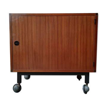 Bar cabinet on wheels