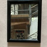 Black frame mirror