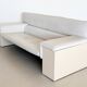 Cini Boeri for Knoll Three Seater Sofa 'Brigadier' in White Leather, 1970s