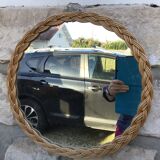 Rattan mirror