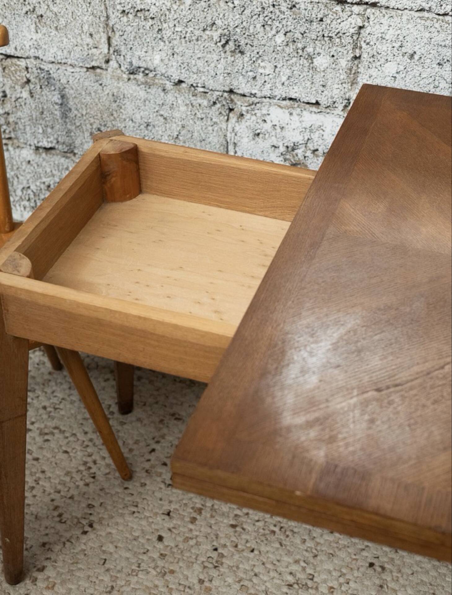 Table à manger pliable extensible moderniste français 