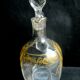 Carafe ewer colorless enamelled fine gold, Empire style: Eagle and louis XVI knot