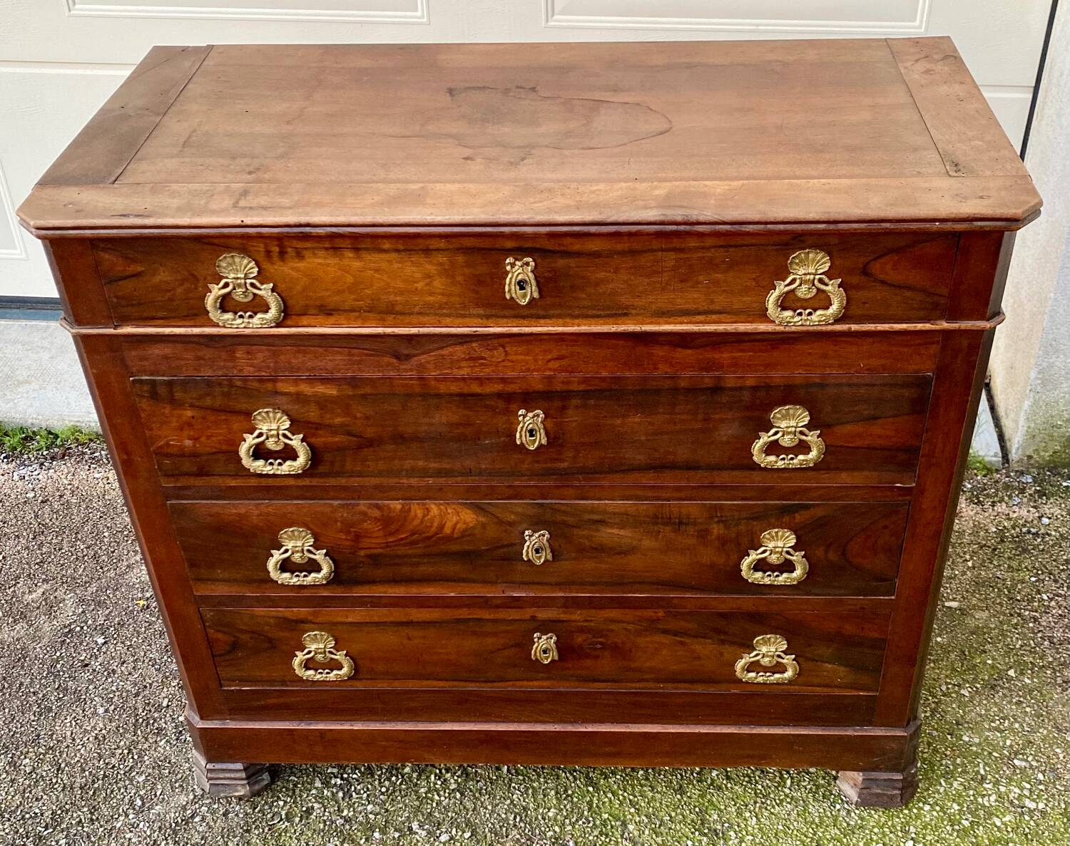 Empire style chest of drawers with 4 drawers