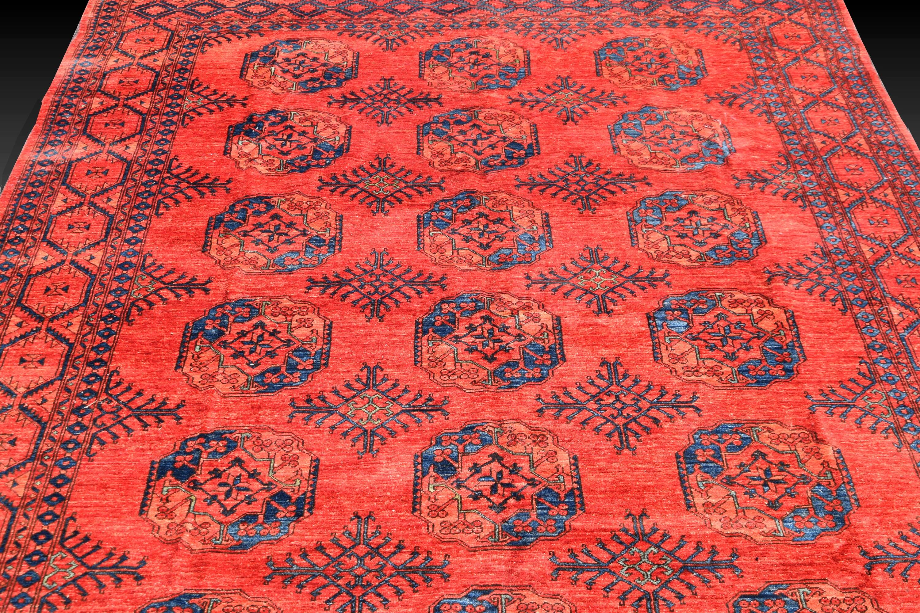 Oriental carpet Boukhara Turkmen Afghanistan: 350 x 255 cm