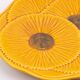 Vintage Vallauris ceramic plate - 1960s yellow floral design