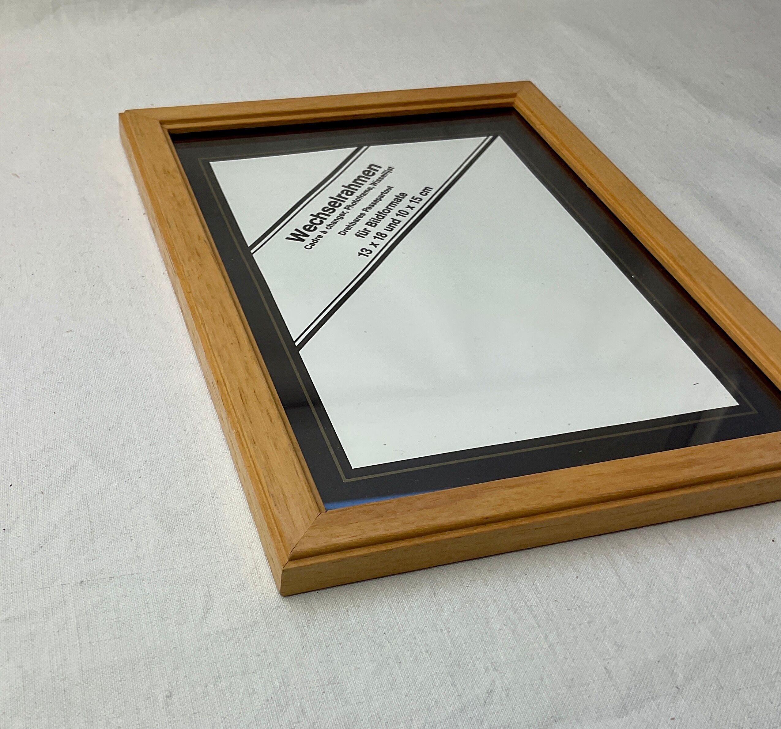 Old frame in light wood