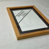 Cadre ancien en bois clair