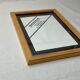Old frame in light wood