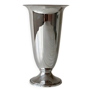 Vase soliflore métal argenté