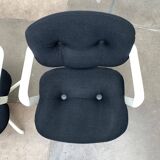 Set of chairs model Space Age 2038 by Bruce Hannah & Andrew Morrison for Knoll International, 1970s.