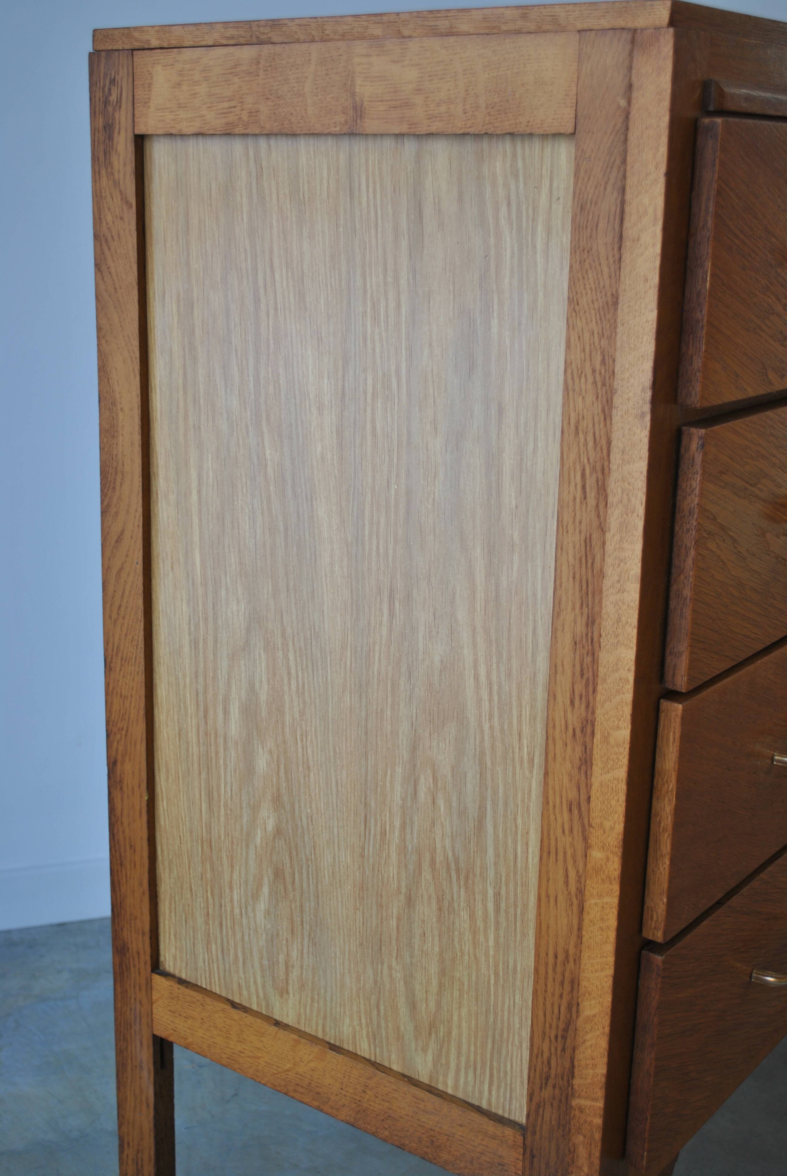 Chest of drawers vintage feet compass 1970