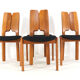 Set of 4 Danish Dining Chairs 'Ronum' - mid century modern in teak