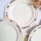 Assiettes plates Charbonnier Salins modèle Fécamp