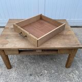 Rustic Farmhouse Coffee Table with 1 Drawer 1950