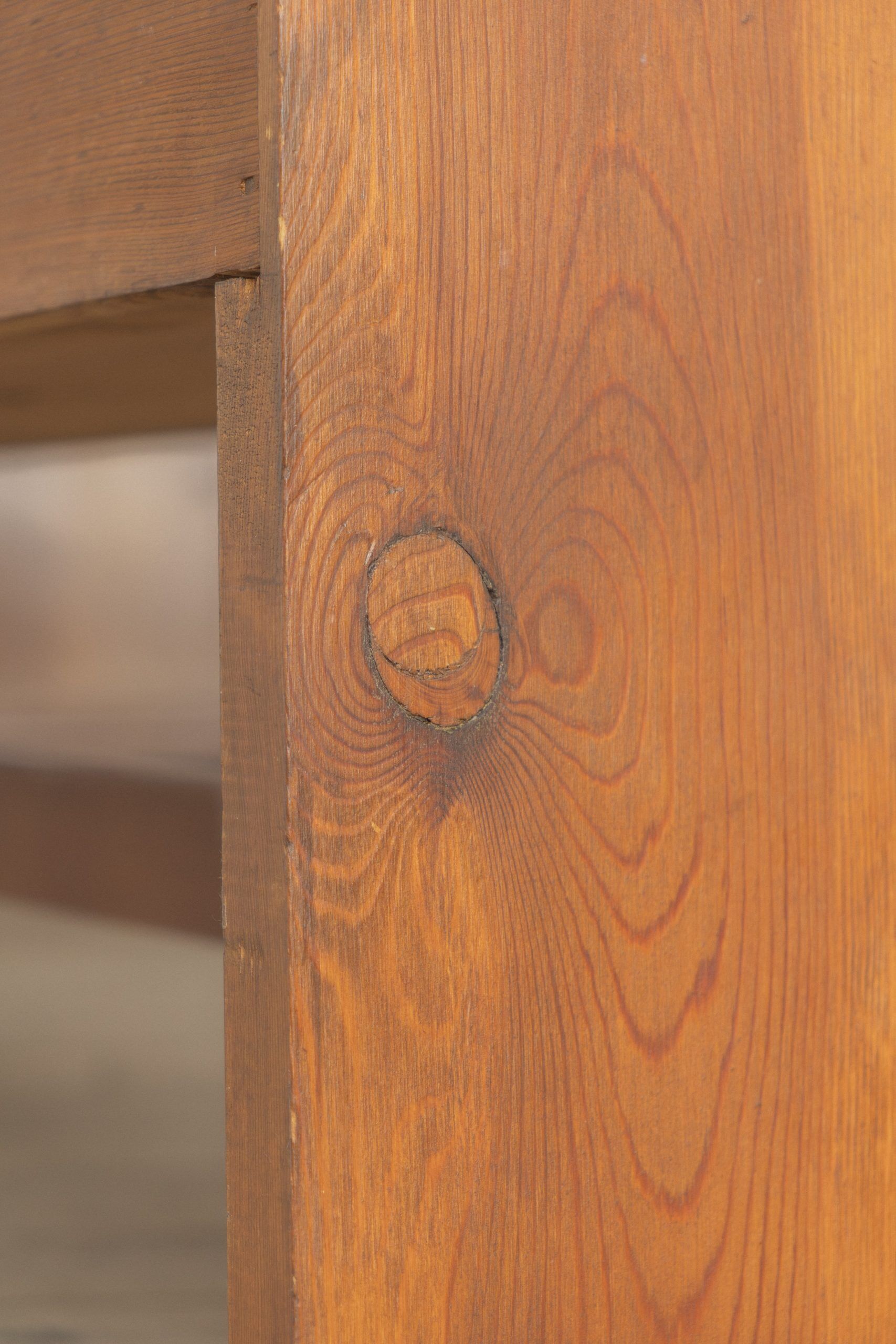 Solid pine bench