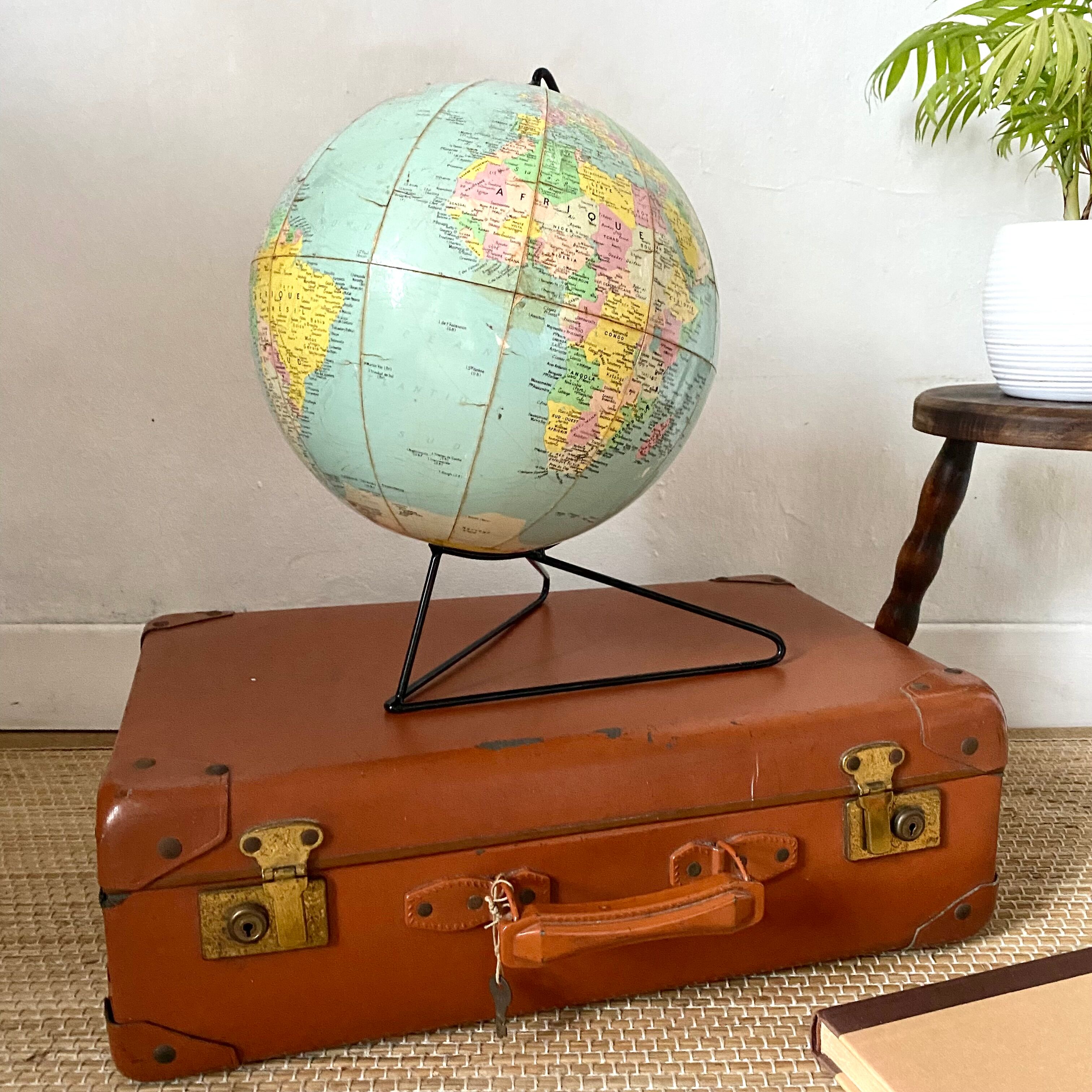 Vintage globe Girard and Barrère 50s