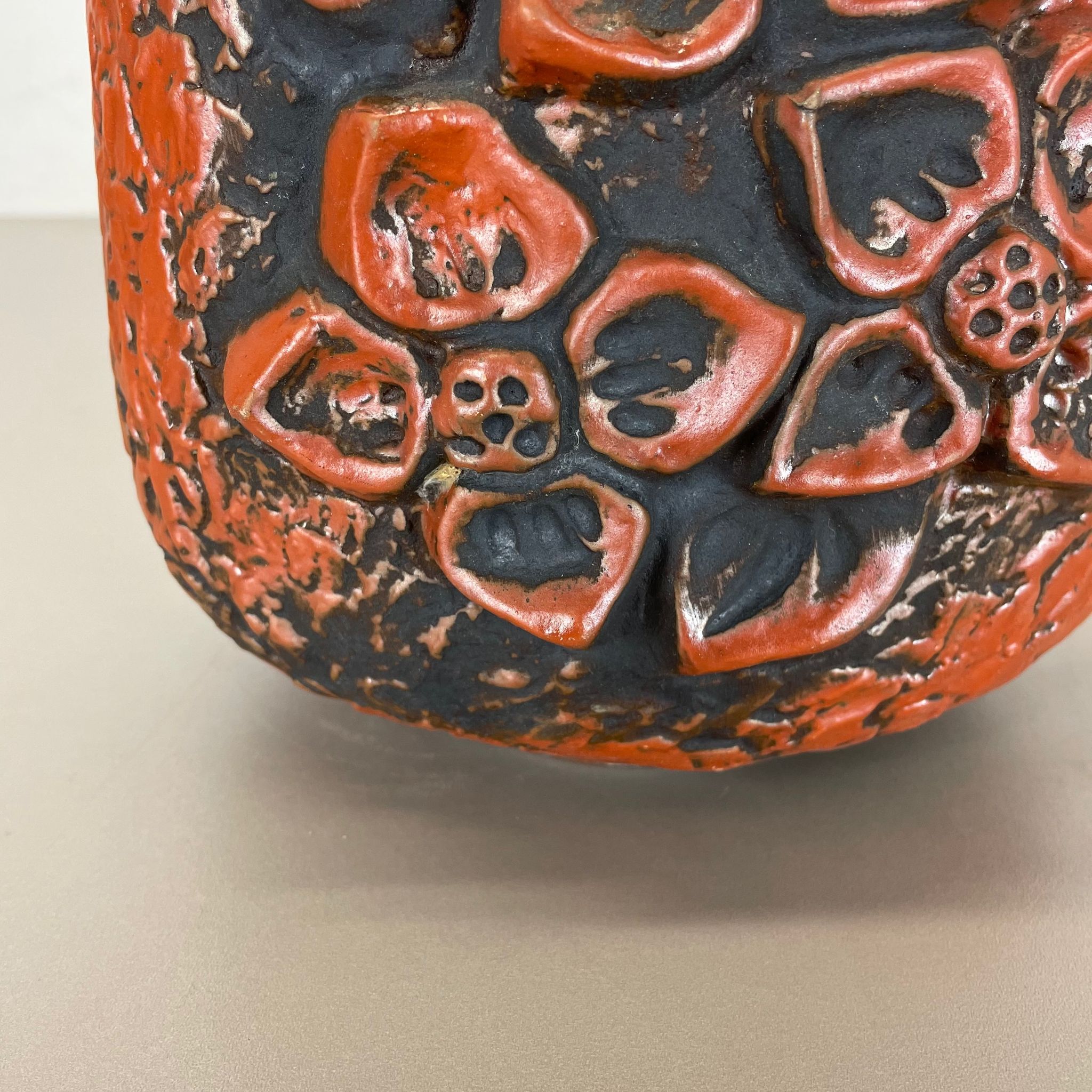Fat Lava Ceramic Pottery Vase Heinz Siery Carstens Tönnieshof, Germany, 1970s