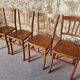 Set of 4 vintage Luterma beech bistro chairs – 1950s