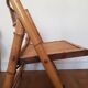 Bamboo and rattan folding chair