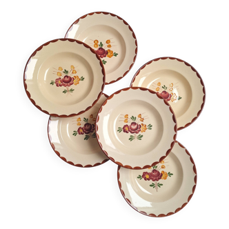 Longchamp Agen pattern soup plates