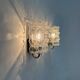 Set of 2 bubble glass wall lamp sconces by Helena Tynell for Limburg, Germany, 1970s