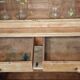 Two-piece glass-fronted buffet