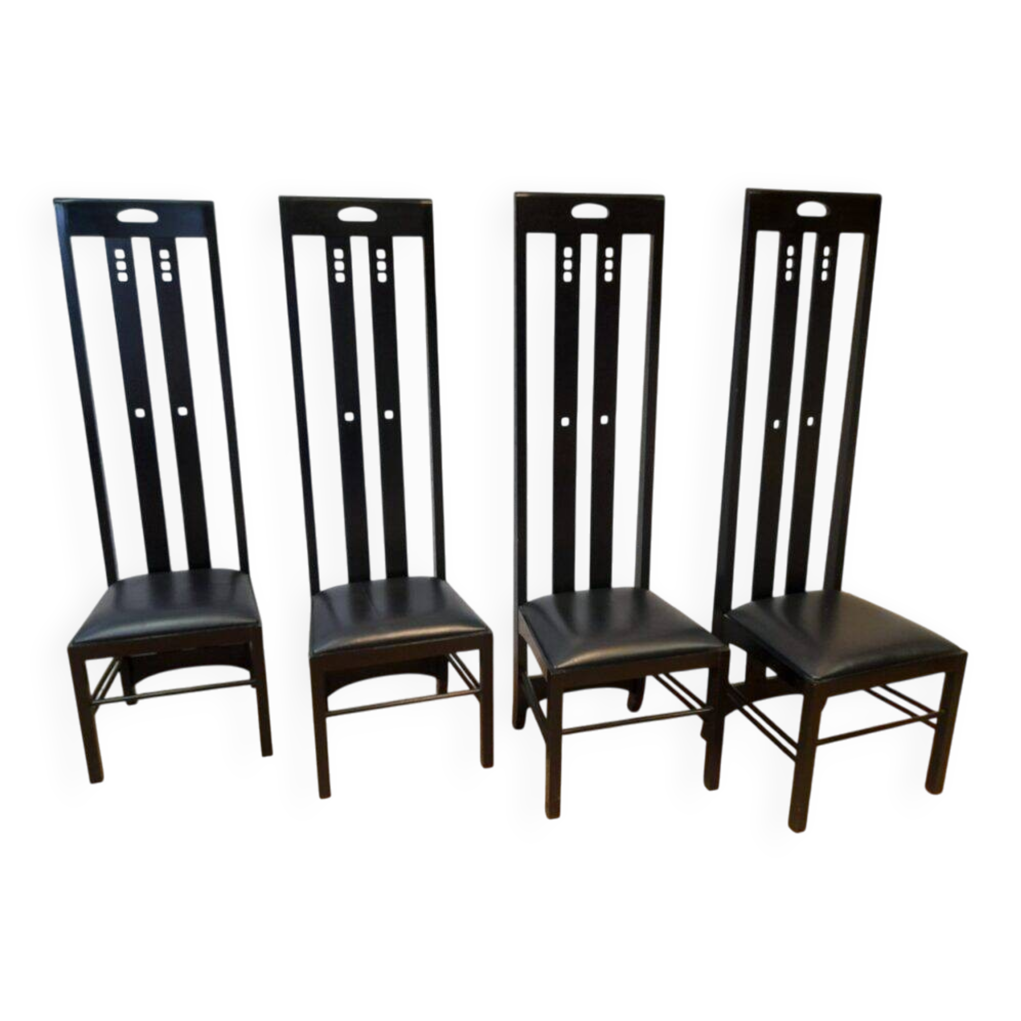 Set of 4 Ingram chairs by Charles Rennie Mackintosh