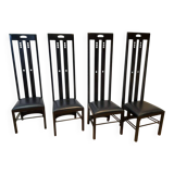 Set of 4 Ingram chairs by Charles Rennie Mackintosh
