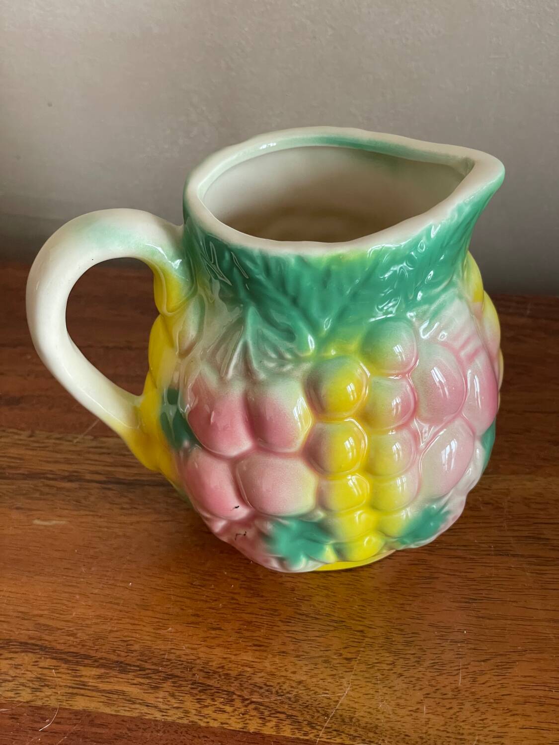 Milk jug, slipware pitcher