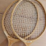 Pair of old badminton rackets