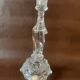 Large religious candlestick in old crystal, Virgin Mary, 1910