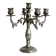 Chandelier, antique 5-branch metal candlestick.