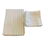 Nappe & 12 serviettes vintage